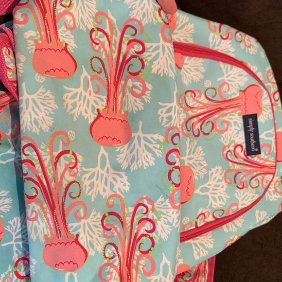 Simply southern backpack and infinity scarf nwt jellyfish print super cute - Picture 8 of 9